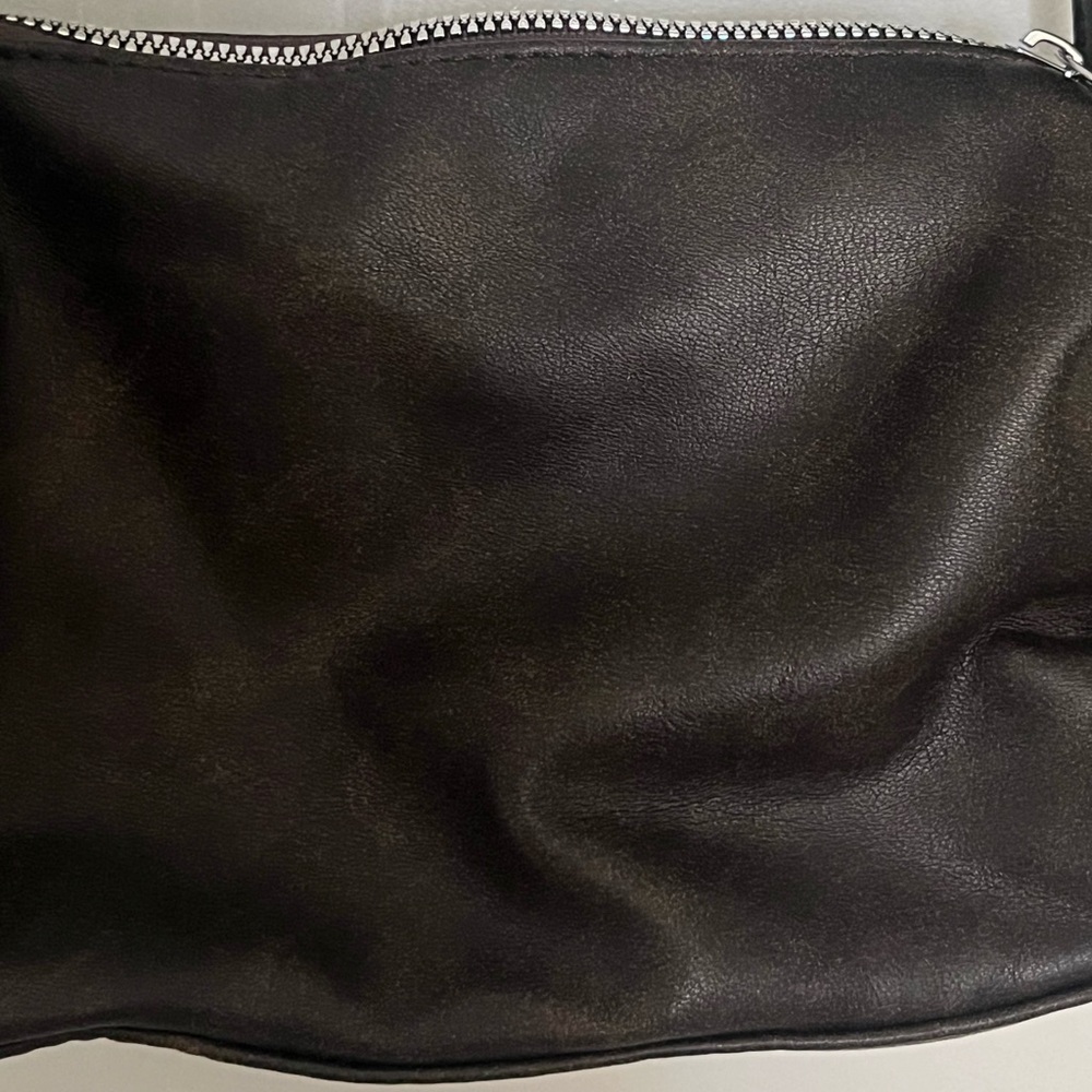 brand new dark brown faux leather shoulder bag - Picture 2 of 6
